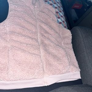 Powder Pink Faux Fux Vest